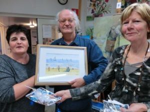 2e prijs Middag in Scheveningen - Aquarel - Monica Schild